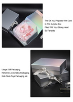 Kotak Kemasan Hadiah Lipat Magnetik Mewah dengan Pita, Logo Cetak Foil Emas Kustom, MOQ Rendah untuk Promosi