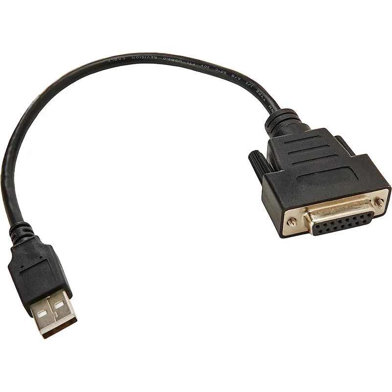 Groothandel 8Inch 20Cm Usb 2.0 Een Mannelijk Naar Rs232 Seriële D-Sub Db15 Vrouwelijke Joystick Converter Adapter Kabel Voor Gamepad