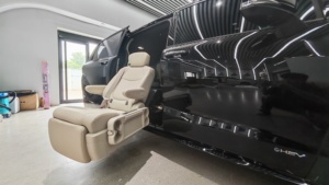 Asiento Deportivo Tengyun S5B de Cuero PU, Cómodo, Universal para Camionetas Sprinter, Giratorio y Programable para Usuarios con Discapacidad - Product Image 3