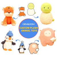 OEM ODM Poupée en peluche animal doux personnalisée Jouet en peluche unisexe avec design de dessin animé PP coton remplissage personnalisé