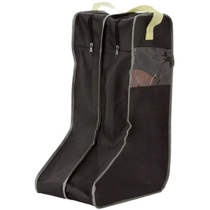 Tall <b>Boot</b> Storage Bag Black Beige Dustproof Cover For <b>Boots</b> Shoes Travel Organizer <b>Standing</b> Type Rectangle Shape - Product Image 1