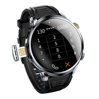 Jam Tangan Pintar Android 4G Slot Kartu SIM NFC WiFi GPS Navigasi RAM 3GB ROM 32GB 1100mAh Ponsel Bulat Smartwatch dengan Kamera