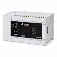 Modul CPU PLC Mitsubishi FX5U Series MELSEC IQ-F 32 64 80 I/O Ethernet RS-485 Programmable Logic Controller untuk Otomasi