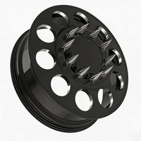 Jantes forgées DRW polies sur mesure 22X8.25 24X8.25 avec enjoliveurs flottants 10X225 8X180 pour Ram 3500 Ford F350 F450