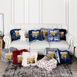 Manta de forro polar para invierno, manta gruesa personalizada de Sherpa, Coral 3D - Product Image 3