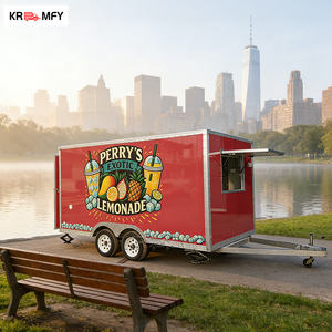 Remolque de Comida Móvil Cuadrado con Certificación CE DOT, Carrocería de Acero Inoxidable y Fibra de Vidrio, para Pizza, BBQ, Helados, Papas Fritas, Calidad de Exportación - Product Image 1