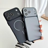 Étui magnétique mat pour iPhone 17 16 Pro Max avec plaque arrière translucide givrée, aimant puissant, protection antichoc