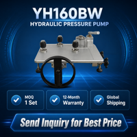 Pompe à pression hydraulique industrielle YH160BW pour banc de travail, source de pression manuelle professionnelle, pompe à pression de laboratoire 0-1000 bar 0,1 kPa