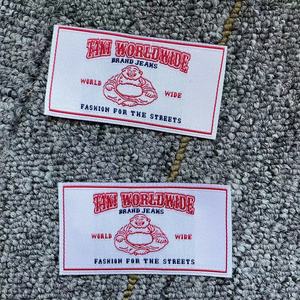 공장 맞춤형 짠 라벨 목 칼라 라벨 의류 라벨 - Product Image 1