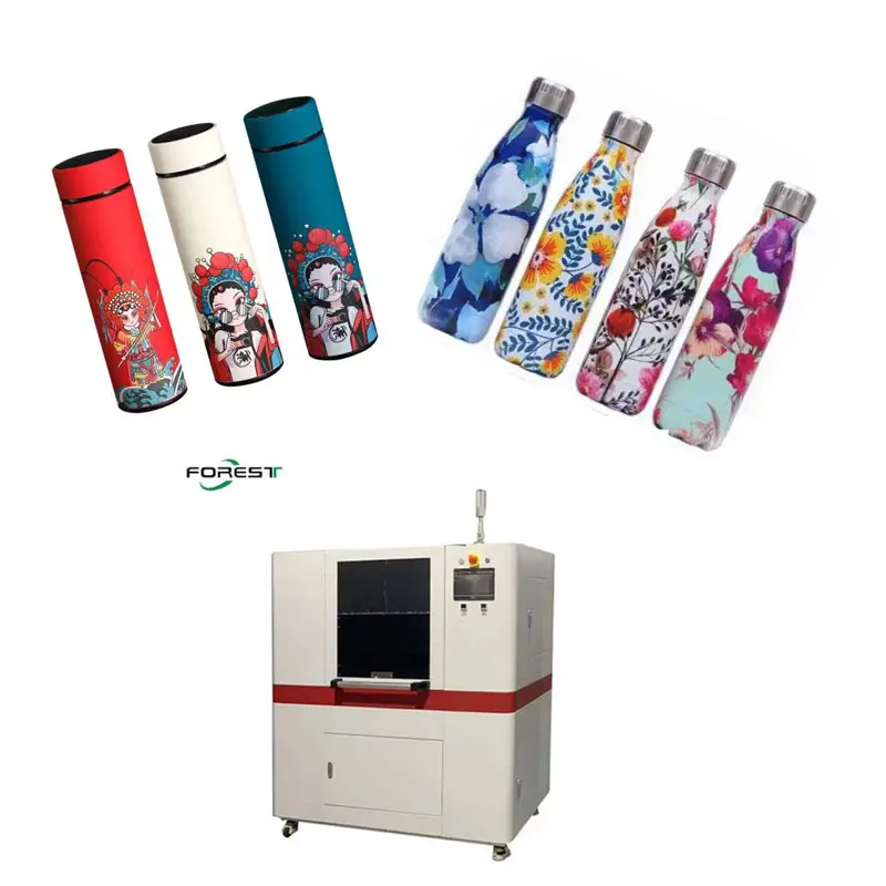 Hochgeschwindigkeits-360-Grad-Zylinderbecher UV-Druckmaschine Thermoskanne Wein dosen Digitaldrucker Flasche UV-Drucker