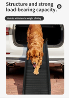Rampe pliable pour chien pour voiture, SUV, camion, lit, conçue pour s'adapter à la plupart des SUV, fourgonnettes, rampe légère et pliable