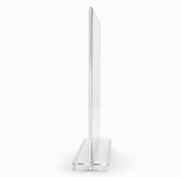 Support de menu double face en acrylique transparent pour table, présentoir de table transparent pour restaurant et bureau