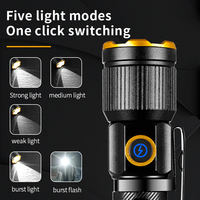 Lampes de poche rechargeables multifonctionnelles, mini lampes de poche LED portables, étanches, pour l'extérieur