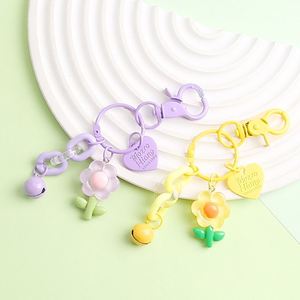 DIY Tulip Shaped Keychains Candy Color Korean New Cartoon Cute Pendant Bag <b>Key</b> <b>Chains</b> Doll <b>Key</b> Pendant Car <b>Key</b> Accessories - Product Image 6