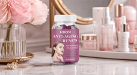 Gummies de beauté anti-âge OEM avec Resvératrol et Quercétine pour une peau plus jeune, 60 unités, antioxydant pour adultes