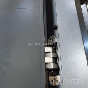 Grande porte d'entrée moderne en aluminium et verre personnalisé antivol pour villa, salle de bain, application - Product Image 6