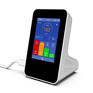 Moniteur de qualité de l'air portable SA1800, détecteur de CO2 rechargeable, mini testeur PM2.5 HCHO <span class=keywords><strong>TVOC</strong></span> pour hôtel, voiture, voyage - Product Image 1