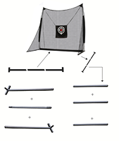 Filets d'entraînement de frappe de golf portables avec logo personnalisé Filet de golf et tapis d'aide à la formation pour le putting green