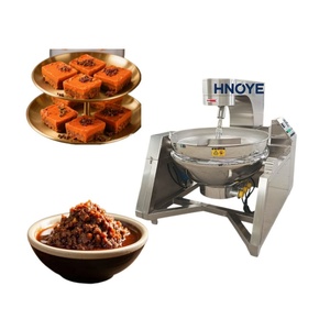 Marmite de cuisson à gaz à agitation planétaire en acier inoxydable à double enveloppe pour soupes, beurre de cacahuète et confiseries - Product Image 1