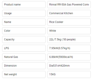 RR-50A <span class=keywords><strong>de</strong></span> arroz <span class=keywords><strong>para</strong></span> <span class=keywords><strong>Sushi</strong></span>, cocina comercial a <span class=keywords><strong>Gas</strong></span> - Product Image 2