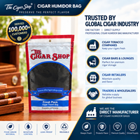 Sacs à cigares personnalisés avec impression, sacs à cigares à fermeture éclair, pochettes d'emballage pour cigares, sacs de voyage pour cigares avec humidificateur