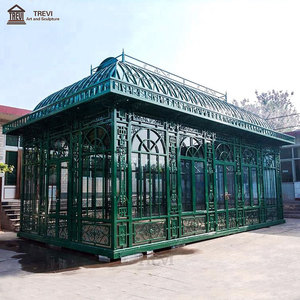 Ngoài Trời Lớn nhà kính kim loại gian hàng Vườn rèn sắt <span class=keywords><strong>gazebo</strong></span> - Product Image 4