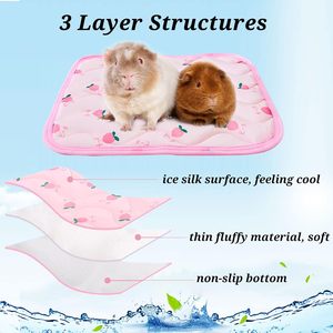 Manta transpirable para cama de hielo para mascotas pequeñas para Conejo, conejito, erizo, hámster, estancia fresca, conejillo de indias, almohadilla para dormir refrescante - Product Image 2