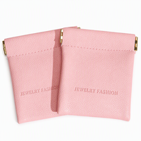 Porte-monnaie miniature en cuir rose personnalisé avec gaufrage, pochette imperméable en cuir PU, sac à cosmétiques, maquillage, bijoux
