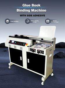 Machine <span class=keywords><strong>de</strong></span> <span class=keywords><strong>reliure</strong></span> automatique professionnelle informatisée à moteur, format A4, avec collage latéral, conception compacte - Product Image 5