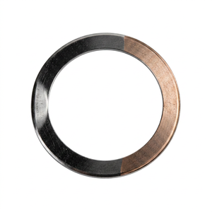 Composant de bijouterie en fer irrégulier en forme de O avec verre de montre minéral et bordure noire SUNRISETOOLS.COM - Product Image 1