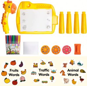 Nouvelle conception de table d'activités éducatives pour enfants, jouets d'apprentissage, tableau de peinture artistique, projecteur de dessin pour enfants - Product Image 3