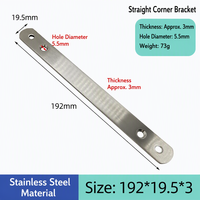 Support de fixation droit en acier inoxydable sur mesure, plaque de connexion pour poignée de porte/fenêtre, service OEM personnalisé pour petites séries
