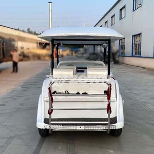 Luxury Antique Electric Vintage Car Leather Seat <b>72V</b> Lithium <b>Battery</b> Classic Sightseeing Cart for Castle Theme Park Transport - Product Image 5