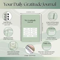 Cahiers personnalisables A5, planificateurs et journaux de gratitude, soins personnels, positivité, agenda, couverture de carnet de notes professionnel avec logo