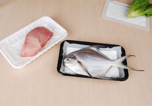 Absorbent Meat Pad Food Packing Soak up Pad for Wholesale Supermarket Frozen Chicken Beef Meat Pack with <b>Plastic</b> <b>Tray</b> - Product Image 5
