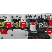 Dégauchisseuse automatique robuste S4S à 6 têtes haute vitesse 2400 kg pour le façonnage du bois sur 4 côtés, idéale pour la fabrication de meubles à grande échelle