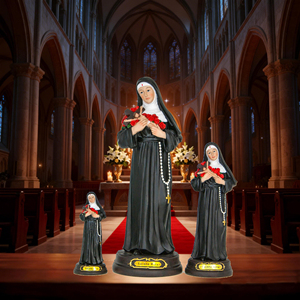 Estatua de Resina Personalizada de Personaje de Monja de Estilo Europeo, <span class=keywords><strong>Santa</strong></span> <span class=keywords><strong>Rita</strong></span>, Recuerdo Religioso para Iglesia, Regalo - Product Image 4