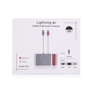 Adaptador HDMI VGA con Conector de Audio de 3.5mm para iPhone y iPad - Product Image 4