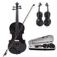 Violon rose 4/4 rétro en épicéa massif mat de haute qualité, accessoires pour adultes, niveau débutant, examen de jeu