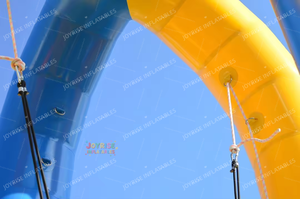 Joyrise 4.5m cao kín 0.55mm PVC Inflatable thư bị trả lại Trampoline Bungee nhảy trò chơi cho trẻ em người lớn Inflatable lâu đài 500kg - Product Image 4