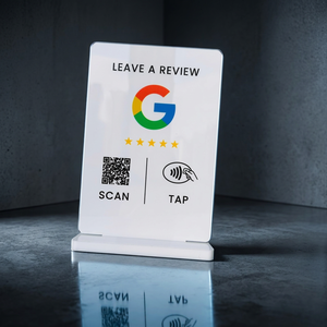 Base Acrílica con Código QR para Reseñas de <span class=keywords><strong>Google</strong></span> NFC, Letrero de Mesa con Función Toca para Resentar para Restaurantes, Hoteles y <span class=keywords><strong>Negocios</strong></span> - Product Image 5