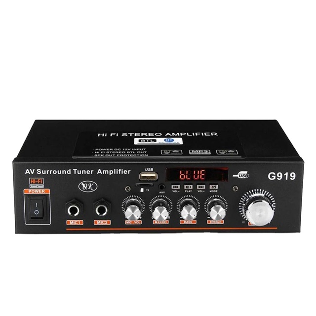 Home Power Amplifiers USB Audio FM Subwoofer Amplifier Home Theater Bass Treble Sound Systems Mini Amplifier