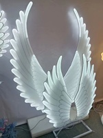 Nouveau Type moderne ailes d'ange Led lumières décoration de fond de scène pour l'hôtel de mariage de fête