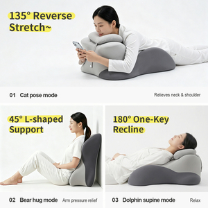 Almohada <span class=keywords><strong>de</strong></span> Espuma Viscoelástica para Parejas, Personalizable, <span class=keywords><strong>de</strong></span> Alta Densidad, con Soporte Ergonómico, Desmontable y Lavable - Product Image 2