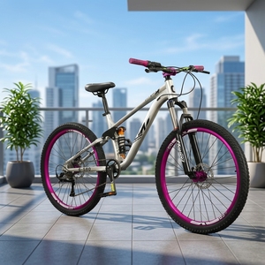 Bicicleta de Montaña Downhill de Fábrica de 26/27.5 Pulgadas, Cuadro de Aluminio, Suspensión Trasera, 21 Velocidades, Amortiguación de Aceite Ordinaria, MTB-26 de Aluminio - Product Image 6