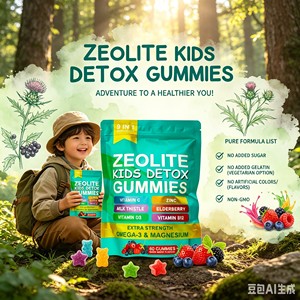 LUVVITA Gomitas de Zeolita <span class=keywords><strong>Detox</strong></span> Personalizadas al por Mayor para Niños y Adultos, Tónico Orgánico con <span class=keywords><strong>Omega</strong></span>-<span class=keywords><strong>3</strong></span>, Magnesio, Baya del Saúco y Vitamina C para el Apoyo Inmunológico - Product Image 4