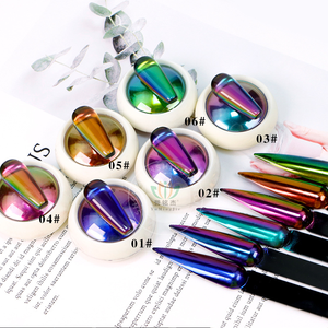 Mới Đến Ma Thuật Chrome Unicorm Móng Tay Nghệ Thuật Long Lanh Kit Nấm Đầu Gương Bột Cho Tiệm Làm Móng Tay - Product Image 2