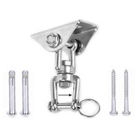 Ensemble de cintres à balançoire robustes Crochet de suspension au plafond permanent en acier inoxydable antirouille permanent