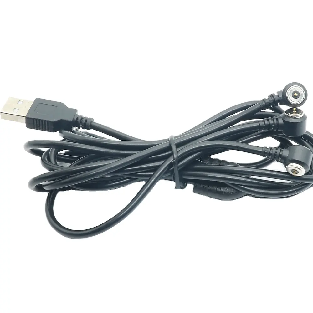 Connecteur 3 en 1 Câble magnétique 1.4m Mâle Câble USB magnétique 8mm