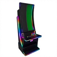 Xinliantimes Machine de jeu d'arcade verticale incurvée de 43 pouces avec accepteur de pièces, construction en métal et plastique, interface anglaise